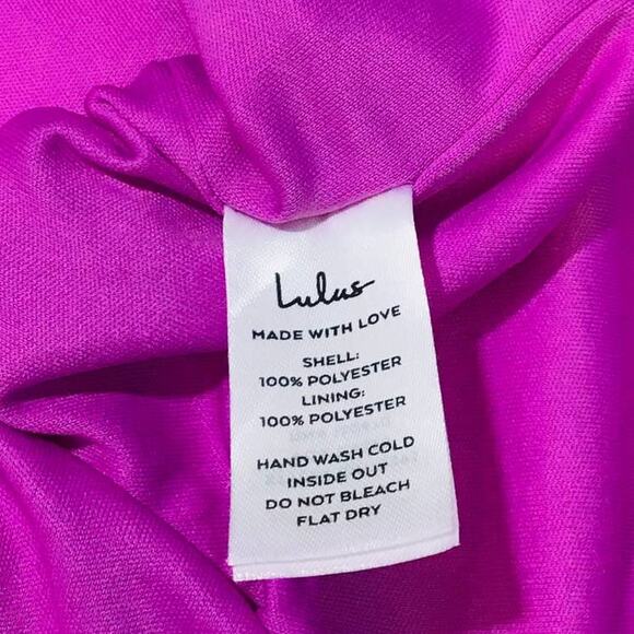 LULU'S  XS Pink Prom Perfect Cutout One-Shoulder Sequin Gown NEW B52 *flaw - Picture 4 of 15